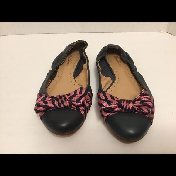 Brooks Brothers Leather Ballerina Flats Blue 6.5 - Picture 1 of 4